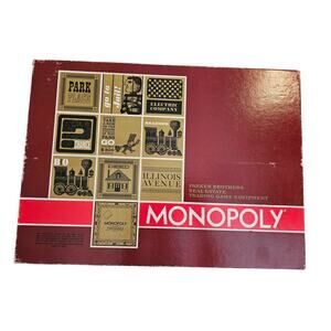 Vintage 1964 Monopoly Game Parker Bros - Big Red Box - Complete - One Owner!
